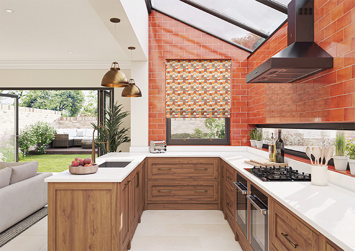 Castillo Velvet, Copper - Twist&Fit Roman Blind - Image 8